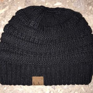 Colorado Chick Company Black Bun Beanie